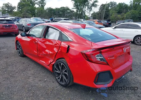 2019 Honda Civic Si из США, поврежденный, VIN 2HGFC1E52KH704115
